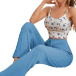 Pajama Set Floral Soft Sleepwear - Image 4