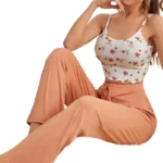 Pajama Set Floral Soft Sleepwear - Image 5