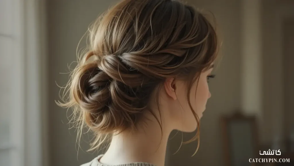 طريقة عمل التسريحة المرفوعة الملتوية بخطوات سهلة تسريحة مرفوعة ملتوية تجمع بين البساطة والأناقة