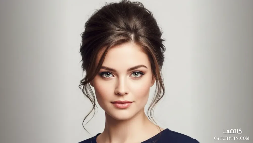 أفضل تسريحات شعر مرفوعة وبسيطة للوجه الدائري تسريحات مرفوعة تطيل ملامح الوجه الدائري