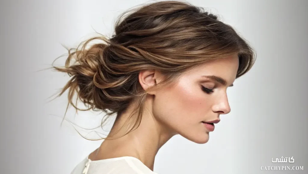 أفضل تسريحات شعر مرفوعة وبسيطة للشعر المتوسط تسريحات مرفوعة أنيقة للشعر متوسط الطول