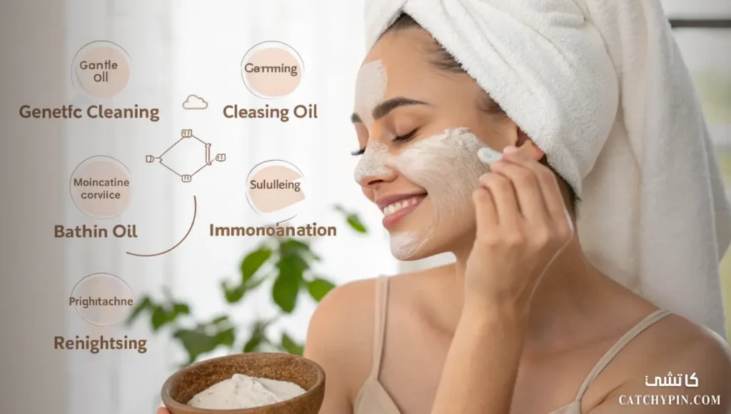 أهم فوائد طين الكاولين وكيف يعزز صحة بشرتك طين الكاولين ينظف البشرة ويمنحها إشراقاً