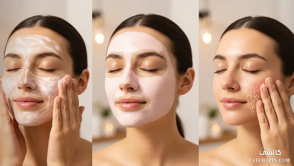 خطوات استخدام طين الكاولين كمنظف وقناع ومقشر روتين يومي لاستخدام طين الكاولين للبشرة