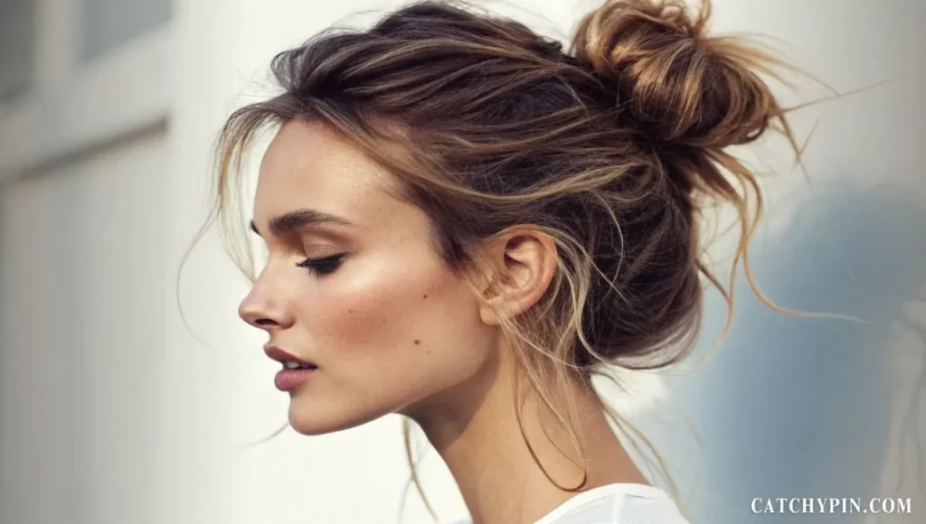 تسريحة كعكة فوضوية عصرية تناسب المناسبات الخاصة