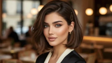 قصات شعر قصير مدرج فرنسي عصرية وأنيقة