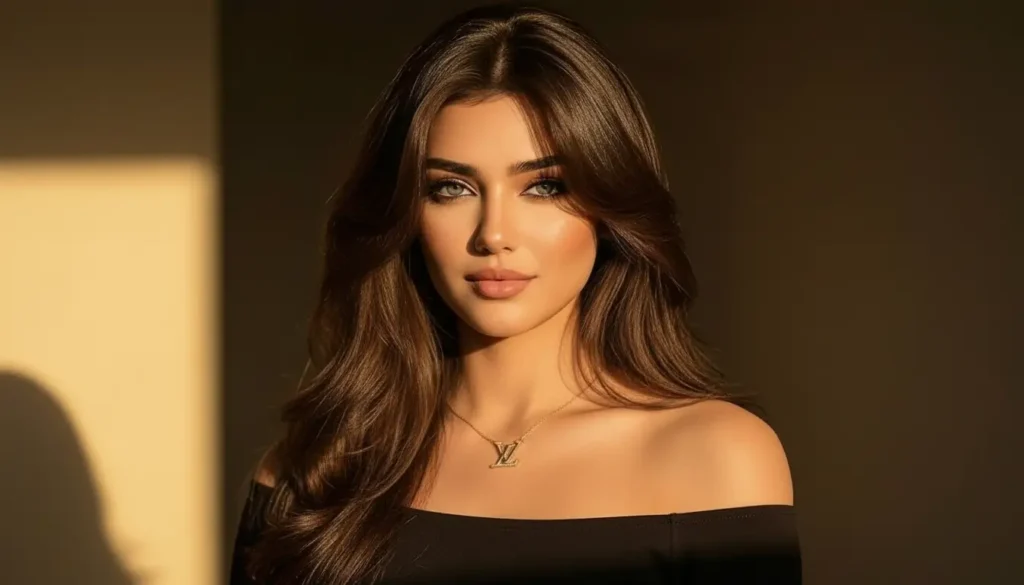 قصة شعر مدرج متوسط بطبقات جانبية للوجه المستدير