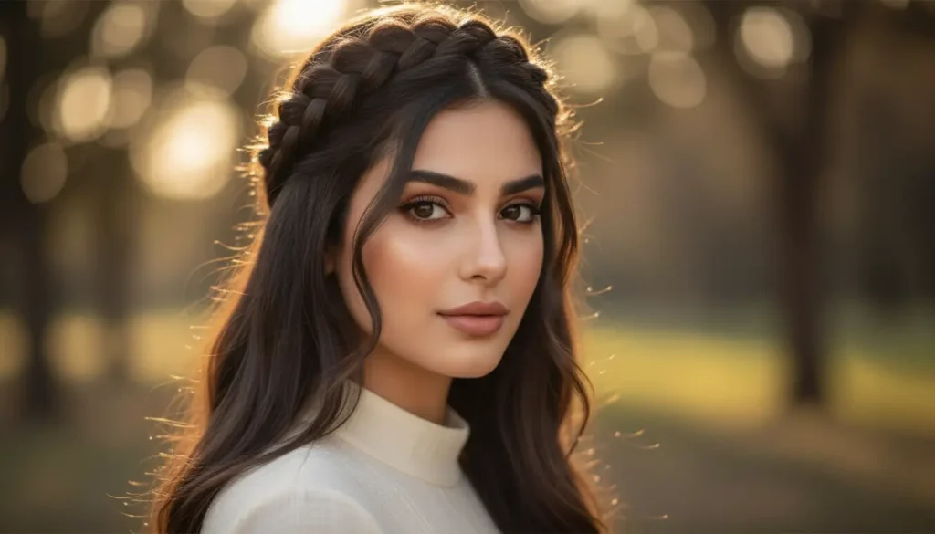 أفكار تسريحات للشعر الطويل تاج الضفائر للمناسبات تسريحات للشعر الطويل تاج الضفائر بإطلالة ملكية