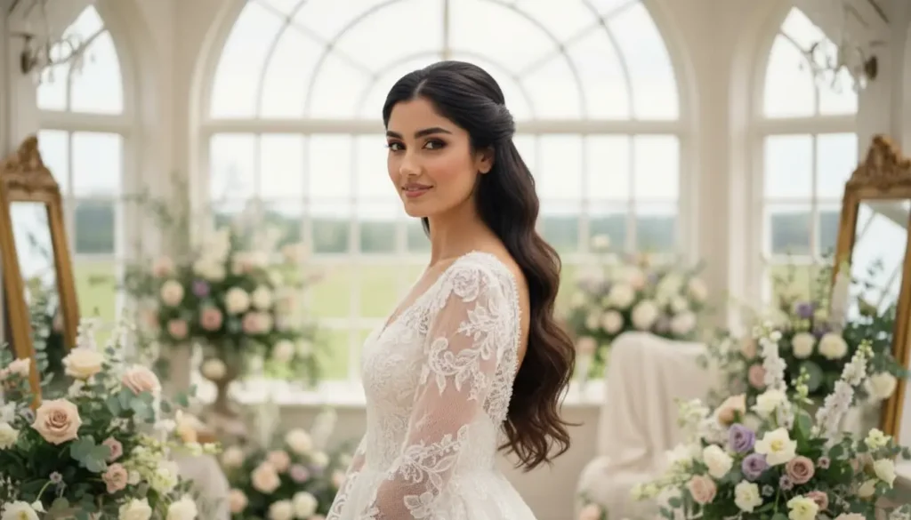 أجمل تسريحات شعر للاعراس الناعمة لعروس بإطلالة هادئة تسريحات شعر للاعراس ناعمة لعروس بإطلالة راقية