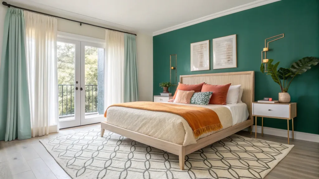لوان غرفة نوم باستيل هادئ ولمسات جريئة ألوان غرف النوم لعام