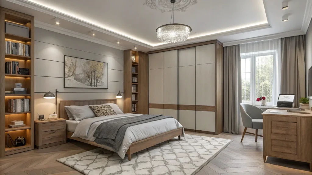 غرف نوم متوسطة بلمسات إبداعية عصرية غرف نوم متوسطة بأفكار عملية لتصميم متكامل وأنيق