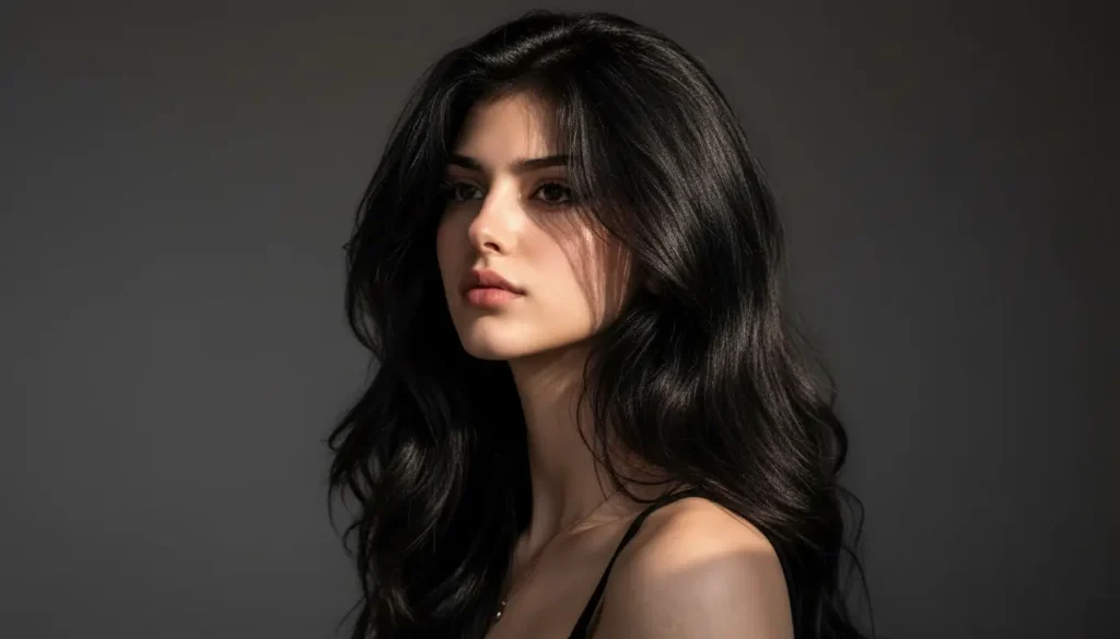 دليلك لاختيار صبغة شعر أسود لإطلالة قوية وجذابة اكتشفي سر صبغة شعر الأسود المثالي للبشرة الفاتحة