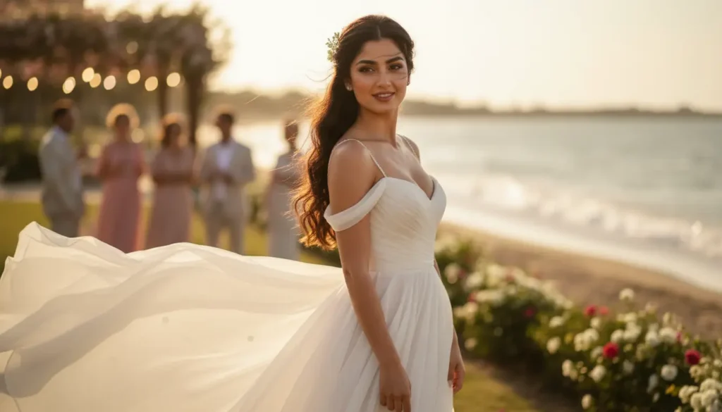 أجمل فستان الزفاف الصيفي لعروس بإطلالة مريحة وأنيقة فستان زفاف صيفي خفيف لعروس بإطلالة أنيقة ومنعشة