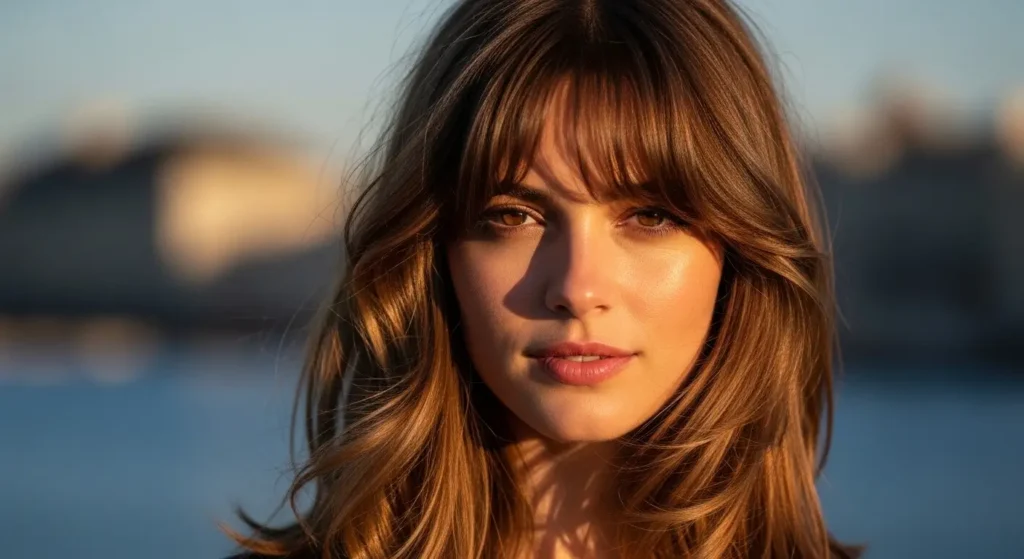 دليل شامل لأجمل قصات شعر طويل مدرج فرنسي مع الغرة الستارية اكتشفي أجمل قصات شعر طويل مدرج فرنسي مع الغرة الستارية