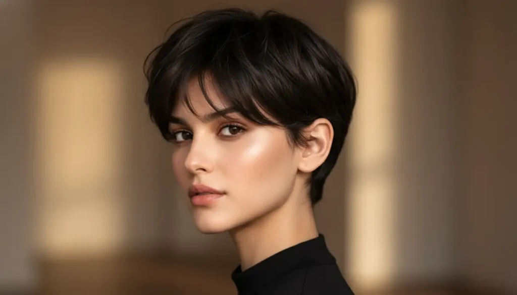 البيكسي المدرج للوجوه المربعة والطويلة تسريحة قصيرة رائعة تدرجات الشعر في البيكسي المدرج تضيف حركة وأناقة طبيعية