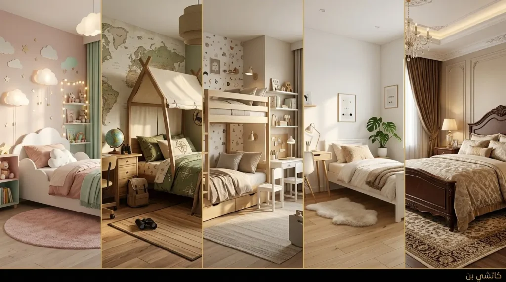 أحدث خمسة تصاميم لغرف نوم للأطفال تناسب جميع كل الاذواق. دليل أفضل تصاميم غرف للأطفال تناسب كل الكل