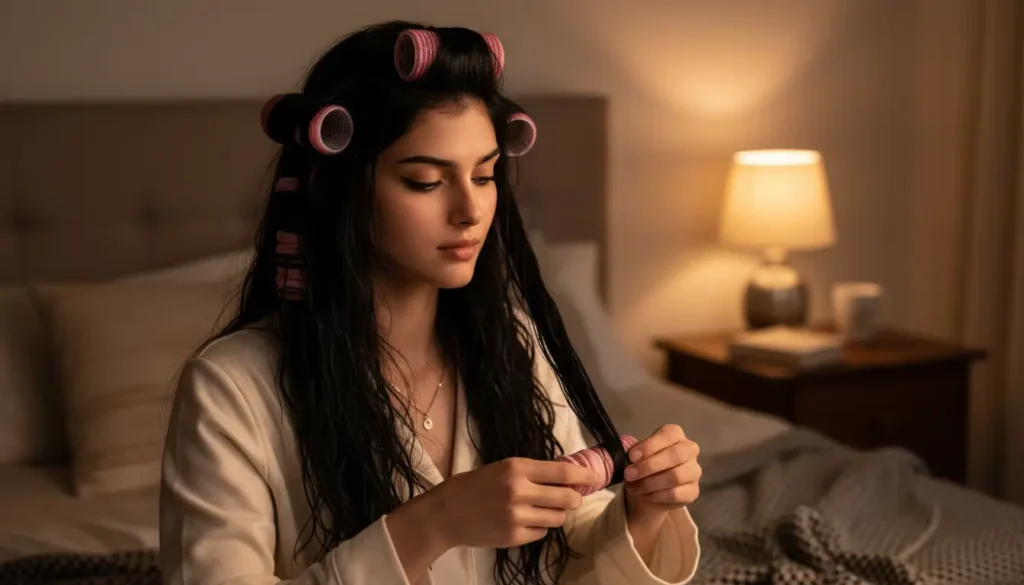 تسريحات الشعر الليلية بدون حرارة لنتائج طبيعية صباحاً تسريحات الشعر الليلية بدون حرارة بتموج ناعم