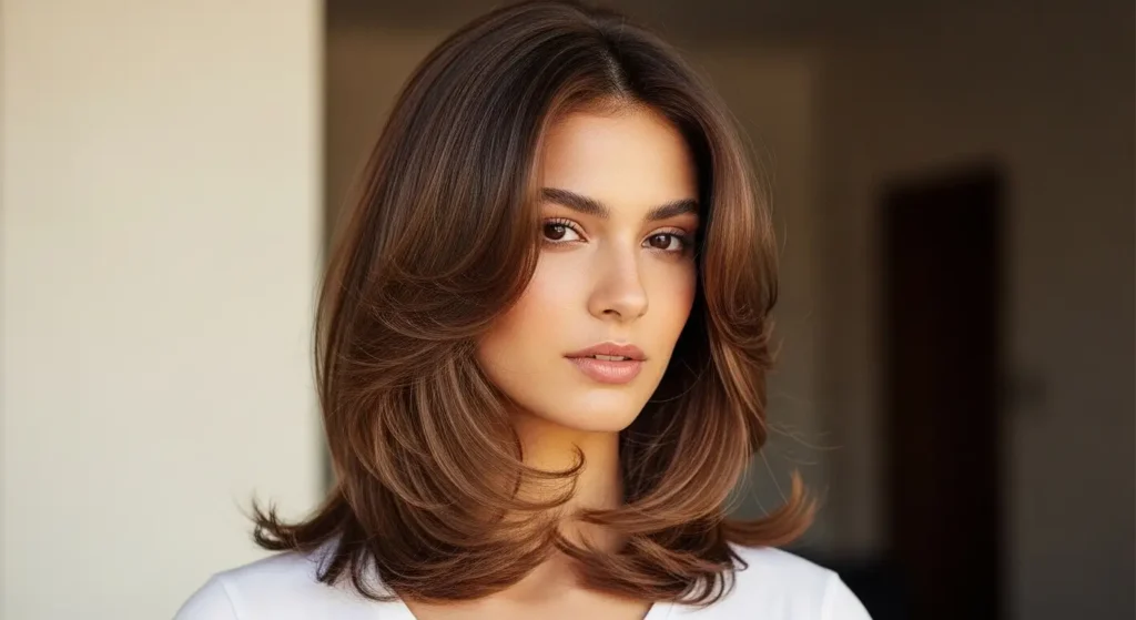 تسريحات الشعر بالطبقات المتوسطة تمنح كثافة وحركة للشعر الخفيف تسريحات الشعر المتوسطة تضيف كثافة وامتلاء للشعر الخفيف