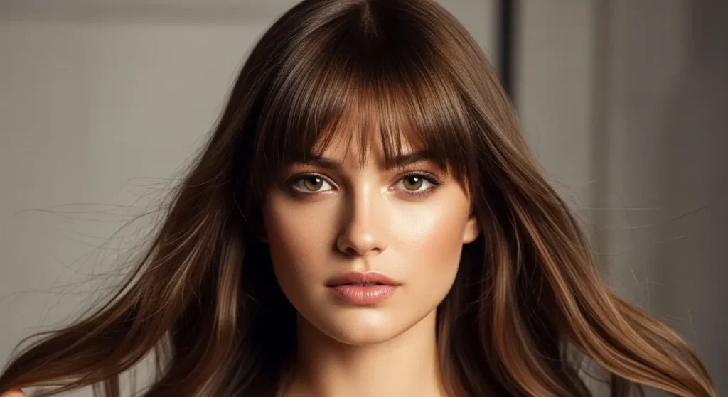 أجمل تسريحات الشعر غرة ستائرية بإطلالة أنثوية ناعمة تسريحات الشعر غرة ستائرية بإطار ناعم للوجه