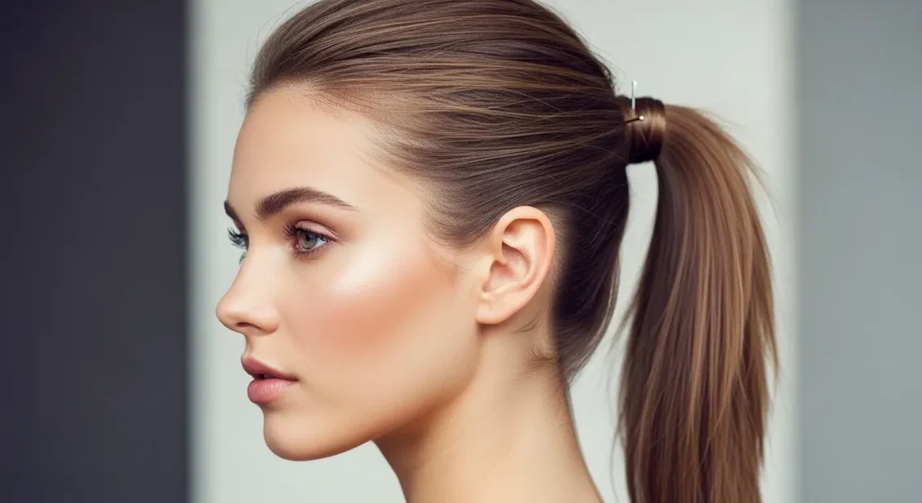 إطلالة ذيل حصان كلاسيكي بسيطة وأنيقة لجميع المناسبات ذيل حصان كلاسيكي بمظهر أنيق يناسب المدرسة والعمل