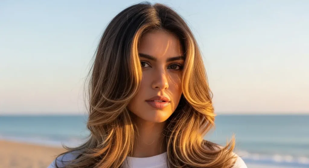 طبقات طويلة للشعر المتموج تمنح موجات طبيعية وحركة رائعة طبقات طويلة للشعر المتموج تمنح حركة وملمس ناعم