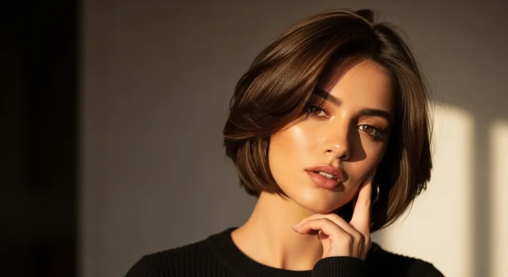 طبقات قصيرة للشعر الكثيف تمنح إطلالة أنيقة وحركة وانسيابية طبقات قصيرة للشعر الكثيف لإضافة حجم وحركة طبيعية