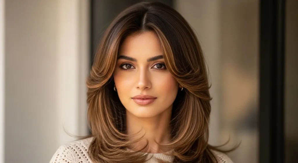 طبقات ناعمة للشعر الخفيف تمنح حركة وامتلاء بصري طبيعي طبقات للشعر الناعم تضيف حركة وامتلاء بصري للشعر