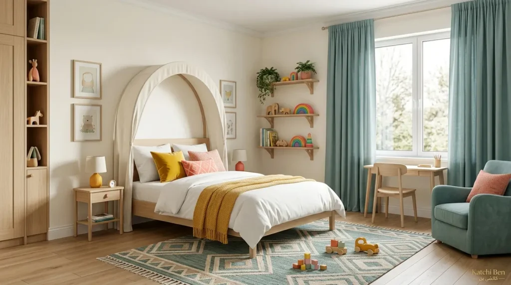 قاعدة الستين والثلاثين والعشرة في غرف نوم اطفال لتصميم متوازن تعرف على قاعدة الألوان في غرف نوم اطفال لتوازن مثالي