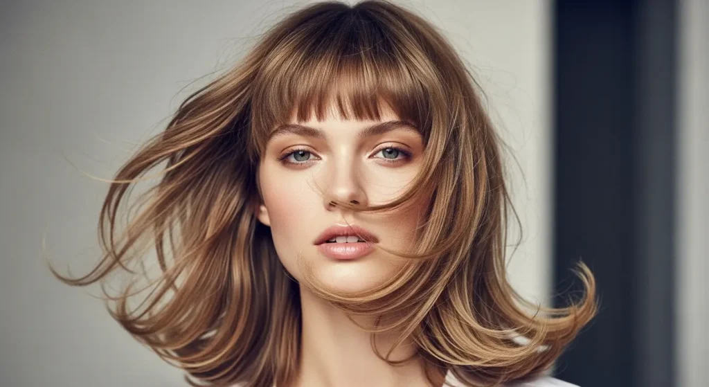 إطلالة بترفلاي بطبقات ناعمة تمنح الشعر حركة جذابة قصة بترفلاي بطبقات خفيفة وحركة انسيابية جذابة