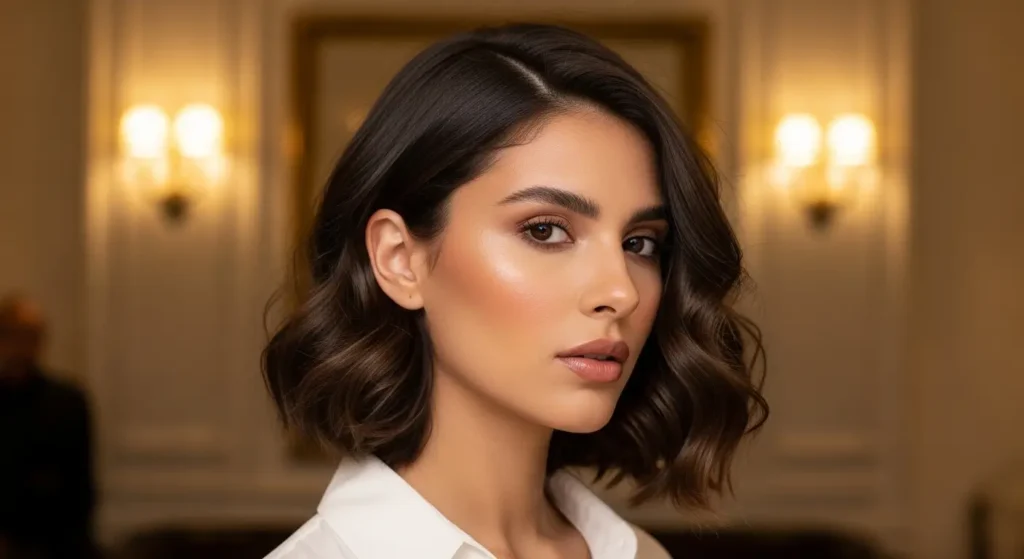 كاريه مموج قصير يمنحك إطلالة أنيقة وحيوية جذابة شعر قصير كاريه مموج يمنح حجم طبيعي وأناقة متجددة