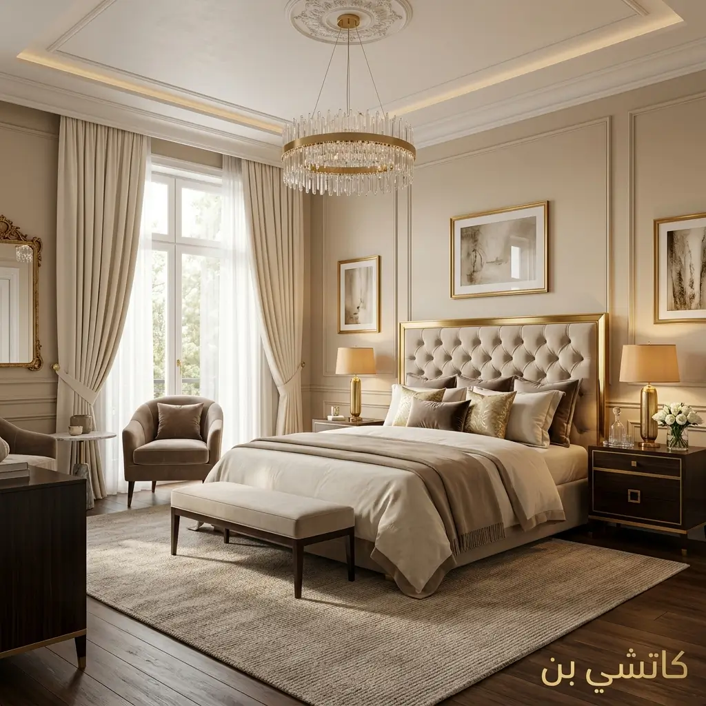 دهانات غرف نوم كشمير بتصميم فاخر وأجواء ملكية أنيقة