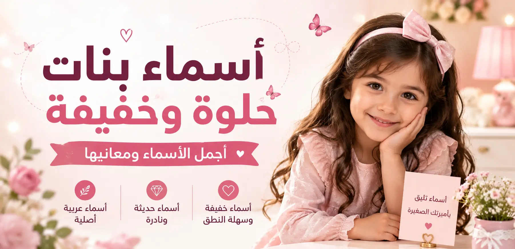 أسماء بنات حلوة وخفيفة مع أجمل المعاني